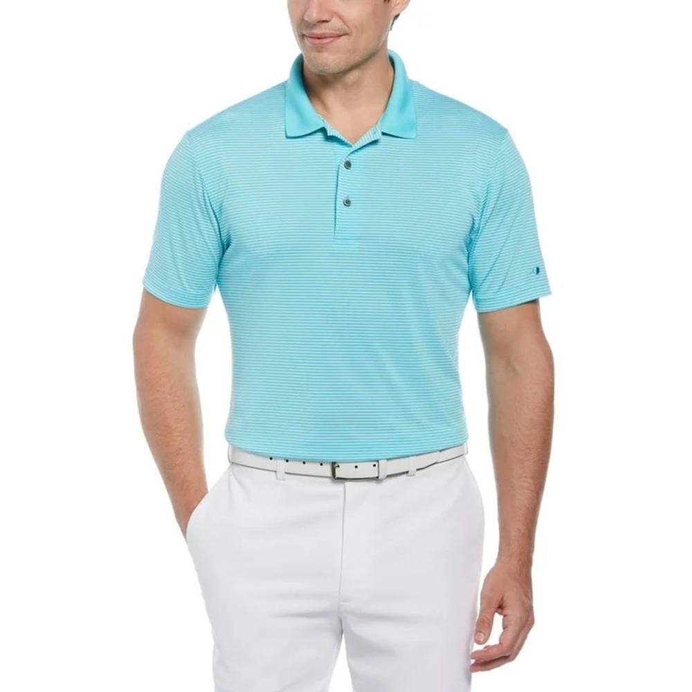 Grand Slam Mens M Mint Green Golf Polo Performance Shirt Cruise Resort Vacation